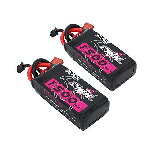 CNHL 1500mAh 2S Lipo Battery 7.4V 100C with T Plug for RC Truck Convention and Racing