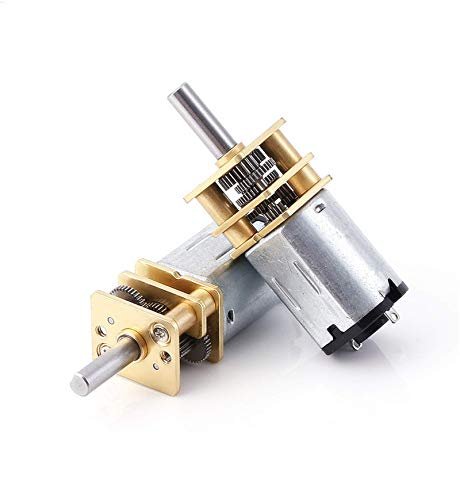 Ruimou G62 RC Engine DC 6V 100RPM N20 Mini Metal Gear Motor with 3mm Shaft for DIY Toys 2 Pack