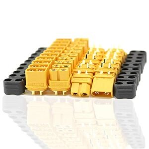 BBSHD XT60 Connectors Female Male Pair with Snap on Covers for DIY Custom Lipo Battery RC Car 3D Printer 10 Female 10 Male 5 Pairs