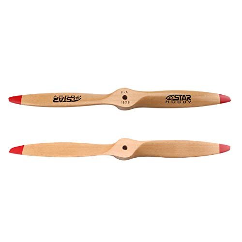 6Star ZYHOBBY 18x8 Wooden RC Airplane Propeller 2 Blade for Dan Marino RC Enthusiasts