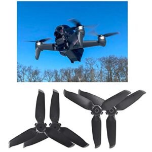 Darkhorse FPV Propellers Compatible with DJI FPV Drone Kit, 2 Pairs Quick-Release FPV Props Blade with 4pcs Arm Skin Sticker Set for DJI FPV Accessories (Sliver Tip)