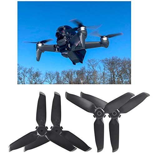 Darkhorse FPV Propellers Compatible with DJI FPV Drone Kit, 2 Pairs Quick-Release FPV Props Blade with 4pcs Arm Skin Sticker Set for DJI FPV Accessories (Sliver Tip)