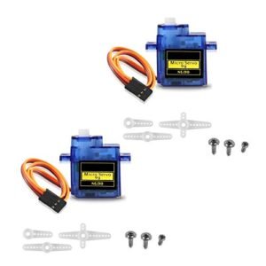 SIPYTOPF RC Airplane Tool Kit 2 Pack SG90 Micro Servo Motor Mini Servo SG90 9g Servo Kit for Helicopter Car Boat Robot Arm