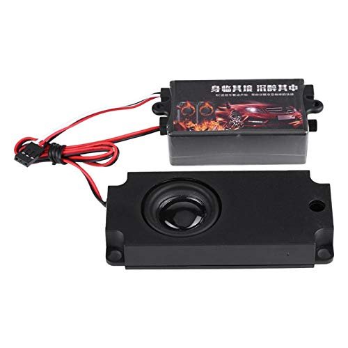 Cerlingwee RC Car Sound Simulator Lightweight Multifunctional Speaker for Remote Control Vehicles 1/10 Scale Models and Trucks Single Speaker
