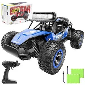 BEZGAR TB141 1 14 Scale 2WD RC Truck High Speed 20 Km h Electric Off Road Remote Control Car with LED Headlight and Rechargeable Batteries for Kids and Adults