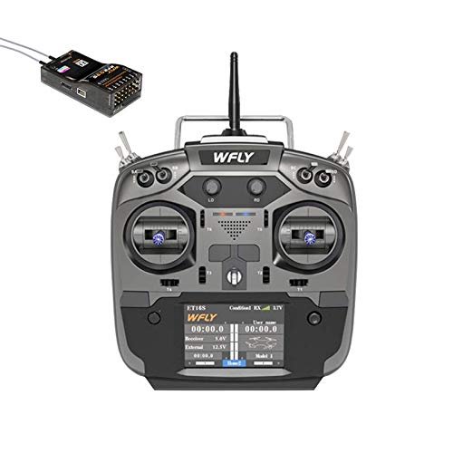 WFLY ET16s RC Radio Hall Gimbals Transmitter with RF209S Receiver for RC Helicopter Fuel Engine Drones 2.4G 16CH Multi Protocol