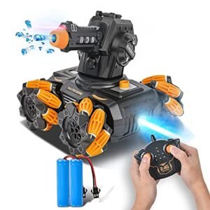 Ansee Most Realistic RC Truck 2.4Ghz Remote Control Car with LED Light Rechargeable Batteries for Kids Boys Girls
