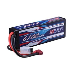 SIGP 2S Lipo Battery 7.4V 6100mAh 70C Hard Case with Deans T Plug for RC Car Truck Boat Vehicles Tank Buggy Racing Hobby