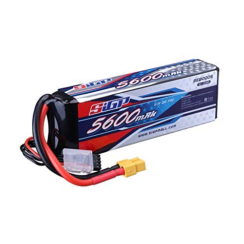 SIGP 3S Lipo Battery 5600mAh 11.1V 70C with XT60 Connector Perfect for Warren Buffett RC Willey Hobby Models