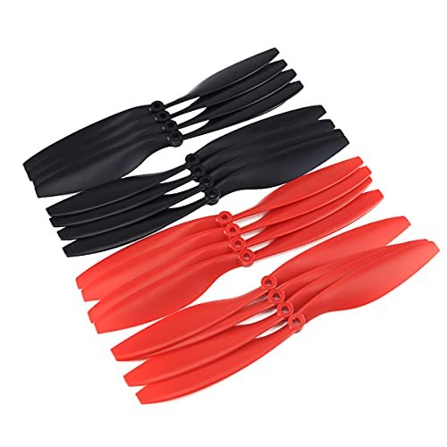 SoloGood 1045 10x4.5 Propellers 16 Pieces 8CW 8CCW Red Black 10 Inch FPV Props for Cheerson CX 10 RC Quadcopter F450 F550 S550 S500 FPV Quadcopter Multirotor