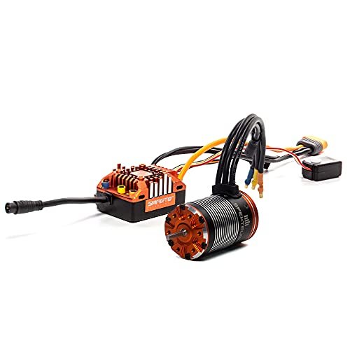 Spektrum Firma 60A Brushless Smart ESC and 2100Kv Sensored Motor Crawler Combo with Voodoo RC Crawler Tires SPMXSEMC08