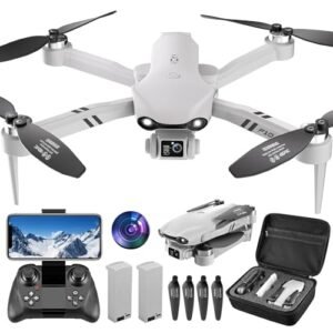 DRONEEYE F10 Foldable RC Quadcopter App Controlled with 1080P HD Camera Brushless Motor for Adults and Kids