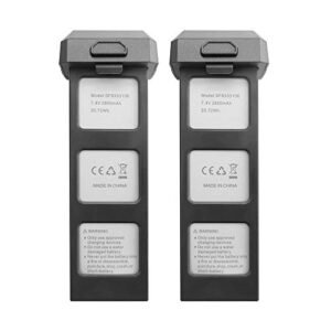 PUOO 2PCS 7.4V 2800mAh Lithium Battery for HS720 HS720E Drone