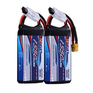 SIGP 2S Lipo Battery 1350mAh 7.4V 20C with XT30 Plug for RC Willey Furniture Sectionals Airplane Quadcopter Drone