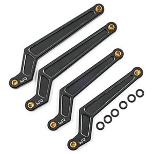 Yeah Racing TACC 019BK Aluminum 7075 Hi Clearance Links Lower for Tamiya CC02 Black