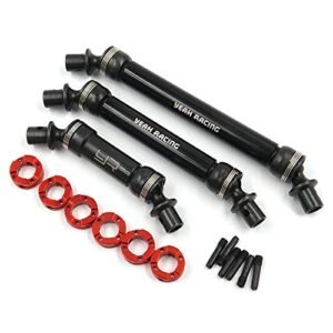 Yeah Racing TRX4 082 HD Steel Front and Rear Center Shaft Set Black for TRX 6