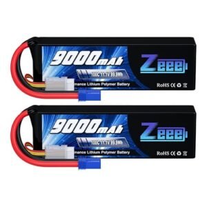 Zeee 3S 9000mAh Lipo Battery 11.1V 100C EC5 Connector RC Willey Outlet SLC Compatible with RC Car Truck Tank Racing Hobby Models 2 Pack