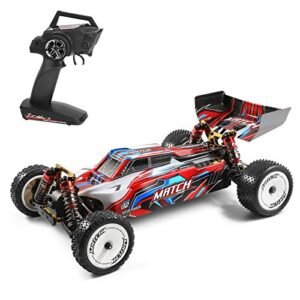 GoolRC WLtoys 104001 RC Car 1/10 Scale Remote Control Car 4WD 45KM H High Speed Racing Car All Terrain Off Road Buggy 2 4GHz RC Drift Car with Aluminum Alloy Chassis Zinc Alloy Gear and 1 Battery absolute rc plane sim all planes unlocked