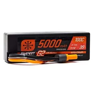 Spektrum 11.1V 5000mAh 3S 100C Smart G2 Hardcase LiPo Battery IC5 SPMX53S100H5 for 12s Lipo RC Car