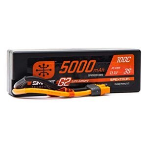 Spektrum 11.1V 5000mAh 3S 100C Smart G2 Hardcase LiPo Battery with IC3 Connector