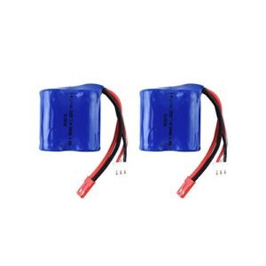 PUOO Accessory 2PCS 7.4V 600mAh Lithium Battery for EB02 Remote Control Boat