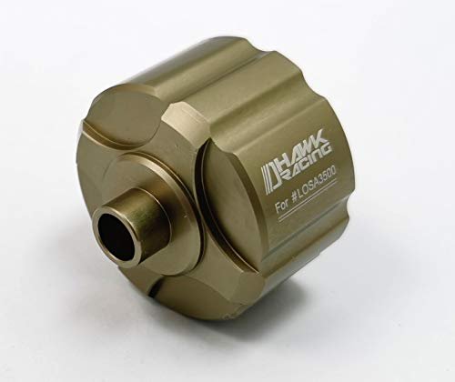 Dhawk Racing Aluminum Diff Housing Case Titanium for Losi 8ight Buggy and 8ight T Truggy LOSA3500 Used Nitro RC Buggy
