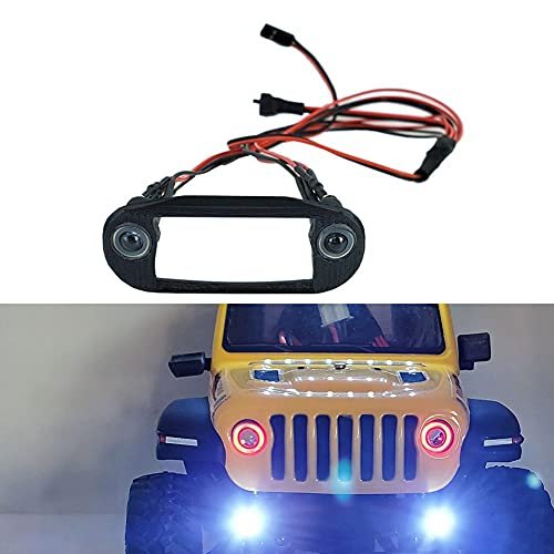 RC Pets Poppin Light LED Headlight Set for Axial SCX24 1/24 RC Crawler Cars Blue and White 59mm