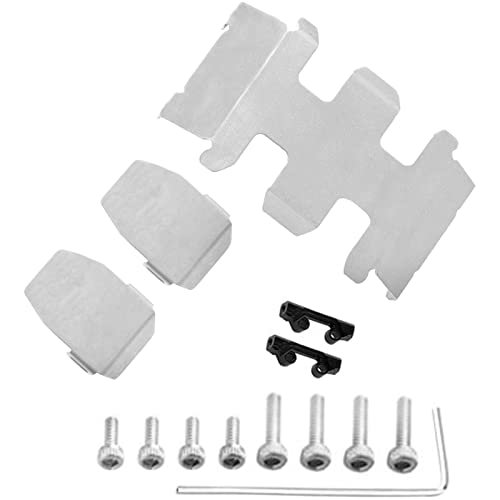 Vgoohobby Stainless Steel Skid Plate Guard RC Chassis Armor Protection for Hot Wheels Batmobile RC Car