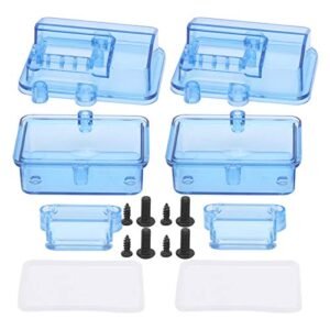 Dilwe 2Sets RC Orca Boat Radio Receiver Protector Durable Plastic Upgrade Parts
