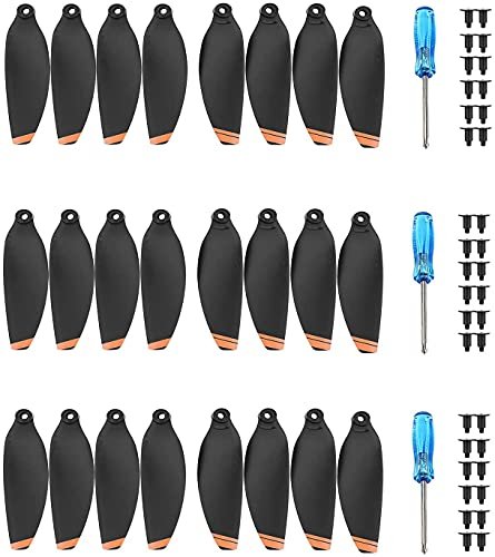 24 Pcs Mavic Mini 2 Mini SE Mini 2 SE Mini 4K Propellers Compatible with DJI Mini FPV RC Drone Replacement Low Noise Quick Release Blades Props Accessories Orange