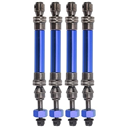 ProLine RC Late Model Body Wraps 4Pcs Drive Shaft Metal Front Rear CVD Driving Shaft RC Axle for Slash 4X4 1/10 RC Car Dark Blue