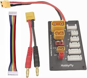 HobbyFly Parallel Charging Board for Foam Board RC Jet Batteries XT30 XT60 XT90 JST T Connector 2 6S Lipo Balance Charger