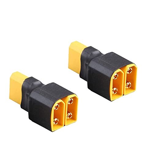 LinsyRC 2 Pack XT90 Parallel Battery Connector Plug for RC Plane Goes to Space Quadcopters Multirotors LiPo Battery