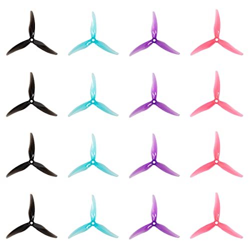 Gemfan Hurricane 51477 3 Blades PC Props for Giant RC Hovercraft 2206 2407 Brushless Motor 16pcs 8CW 8CCW