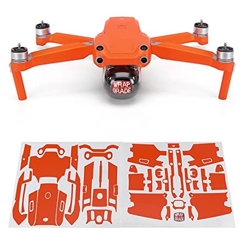 Wrapgrade DJI Air 2S Main Unit Skin Neon Orange High Quality 3M Vinyl Wrap Film