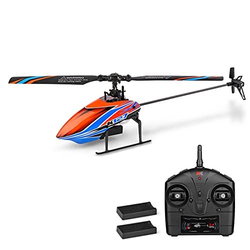 GoolRC WLtoys XK K127 4 Channel RC Aircraft with Altitude Hold One Key Take Off Landing Easy to Fly for Kids Beginners Includes 2 Batteries Perfect for RC Aircraft Trailers