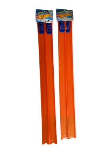 MATEL Hot Wheels RC Track Wheels 4x24 Inch Straight Track Pieces With Connectors 8 Feet Total