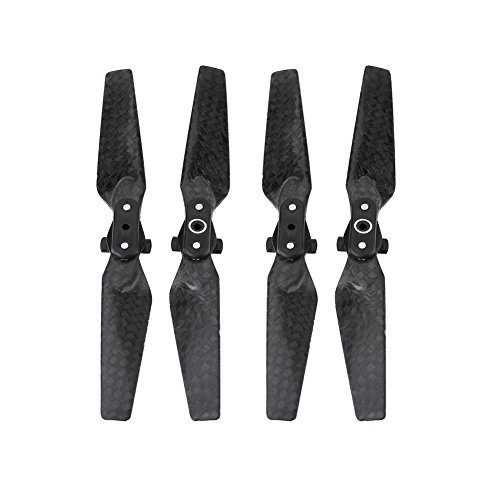 EVTSCAN Large Scale RC Helicopter Blades 2 Pairs Foldable Carbon Fiber Propellers for DJI Spark Drone Accessories