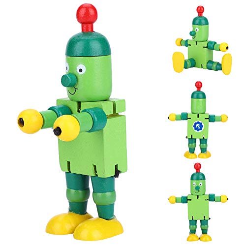 Pinsofy Kids Robot Toys Wooden Material for Kids Green Ideal for RC Airplane Runway Material