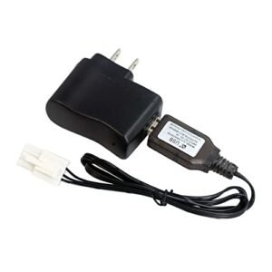 6.4V 600mA US Charger EL4 5 3P Rev Male Plug for LiFePO 2S RC Model Battery Pack Compatible with BH Model RC Airplanes