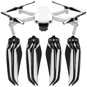 Master Airscrew Stealth Hawk RC Helicopter Propellers for DJI Mavic Air 2 Black 4 Pack