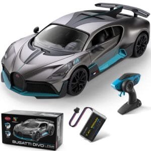 MIEBELY Bugatti RC Cars Divo 1/12 Scale Remote Control Car 12Km h 2 4Ghz Licensed Model Toy Car with Headlights for Adults and Kids Ages 6 12