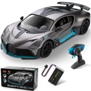 MIEBELY Bugatti RC Cars Divo 1/12 Scale Remote Control Car 12Km h 2 4Ghz Licensed Model Toy Car with Headlights for Adults and Kids Ages 6 12