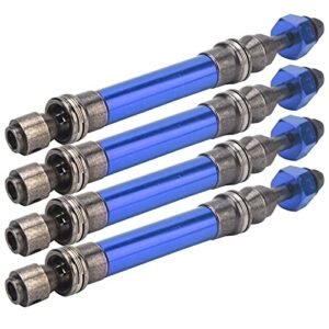 Best Cheap 4x4 RC Truck Upgrade Slash 4X4 1/10 RC Car Dark Blue Metal Drive Shaft 4Pcs CVD Front Rear Axle