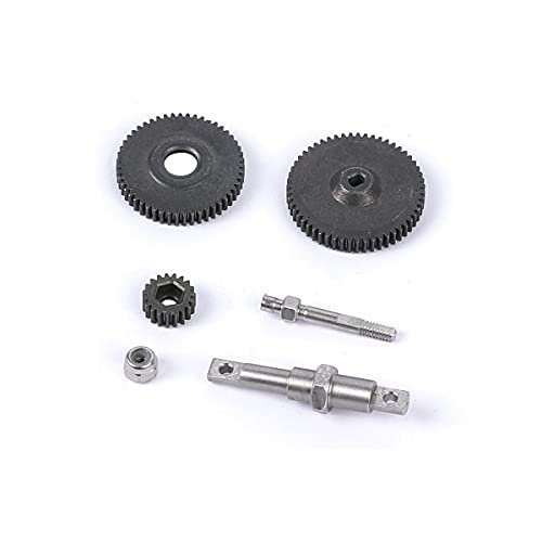 RZXYL Hardened Steel Transmission Gears Gearbox Gear Set Compatible with Crawler Canyon RC 1/24 Axial SCX24