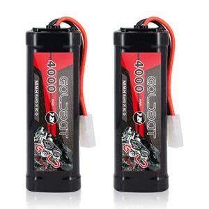 GOLDBAT 4000mAh 7 2V NiMH RC Battery with Tamiya Connector for RC Dump Truck Volvo and Other RC Vehicles