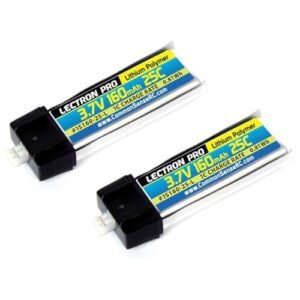 Common Sense RC Lectron Pro 3.7V 160mAh 25C LiPo Battery for Pulse 125 RC Plane 2 Pack
