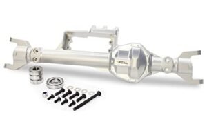 Treal Aluminum 7075 Front Axle Housing CNC Machined for Axial RBX10 Ryft Silver