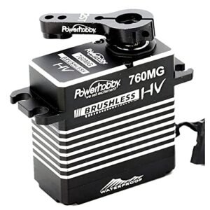 Alliance RC Hobbies Power Hobbies 760MG High Voltage Waterproof Brushless Steel Gear High Torque 760 OZ Speed 0.11 at 8.4v Servo with Aluminum Case