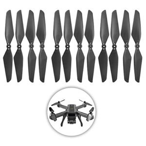 PUOO Accessory 12PCS Black Propeller Blades for D15 MJX B20 Bugs20 Remote Control Drone